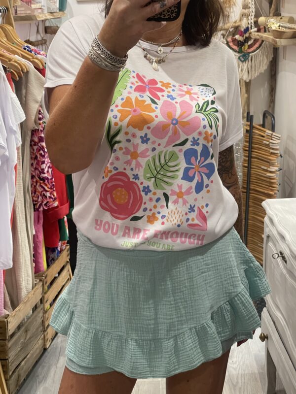 Jupe-short Lisette vert d'eau – Image 4