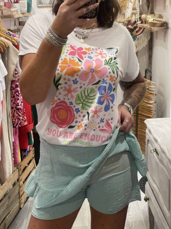 Jupe-short Lisette vert d'eau – Image 5
