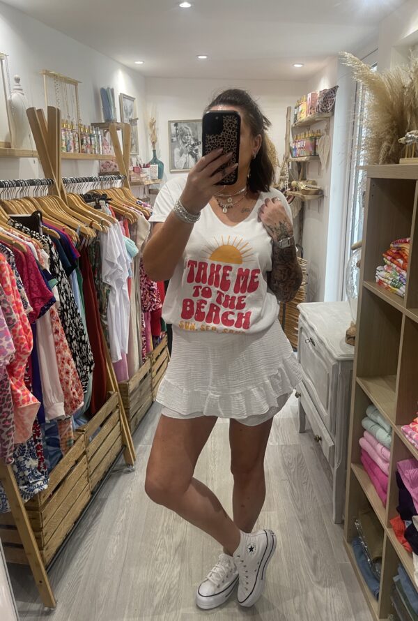 Jupe-short Lisette blanche – Image 8