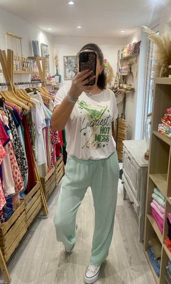 Pantalon Andrew vert d'eau – Image 6