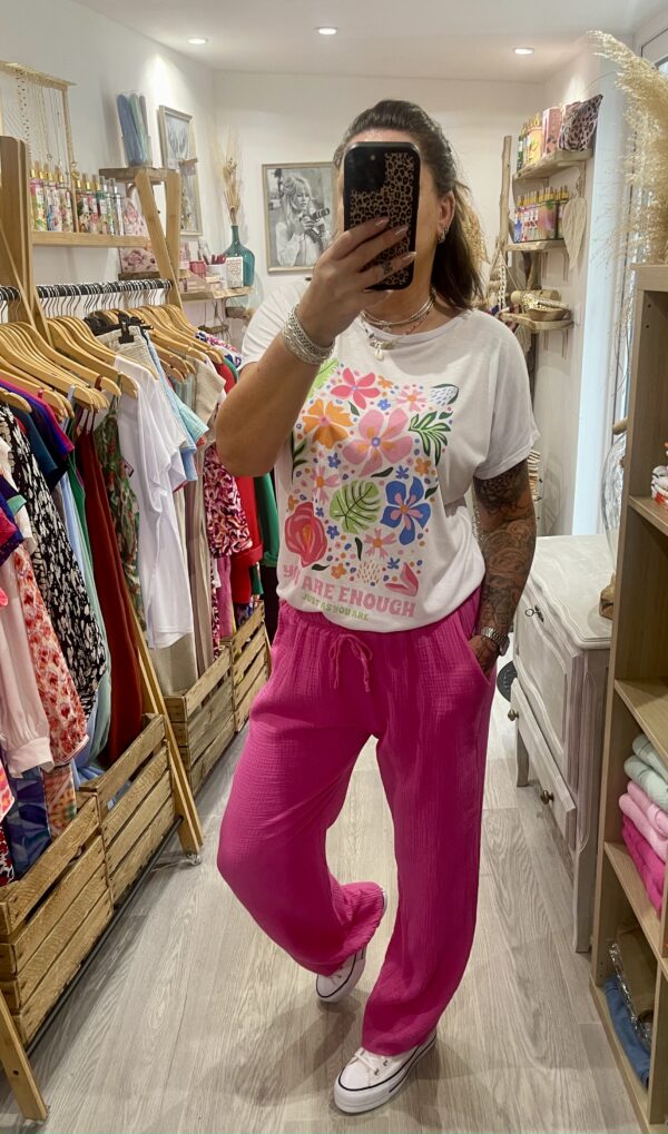 Pantalon Andrew fuchsia