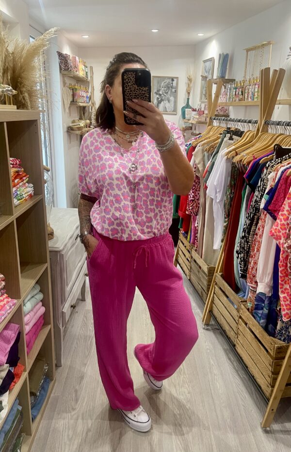 Blouse Anae lilas/fushia