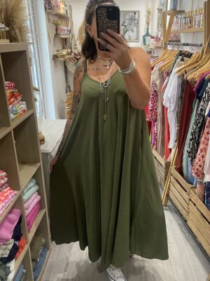 Robe Camille kaki