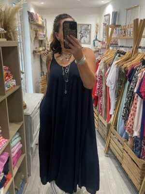 Robe Camille bleu marine