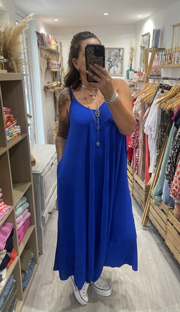 Robe Camille bleu électrique – Image 5