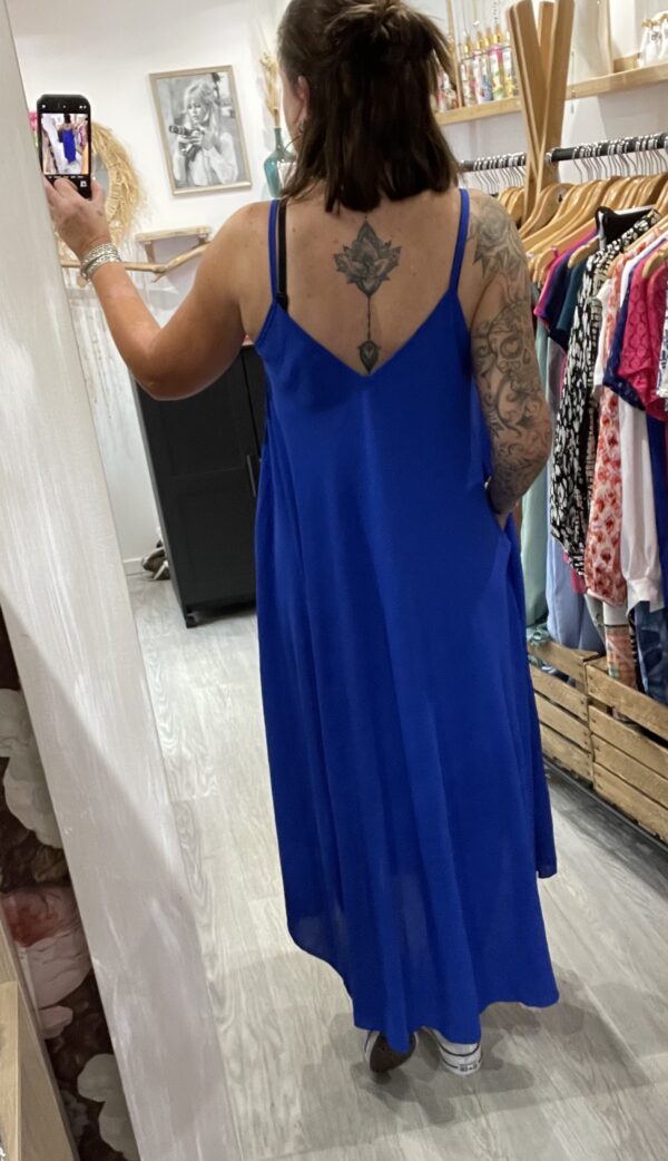 Robe Camille bleu électrique – Image 4
