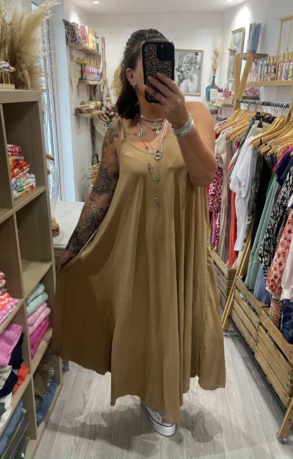 Robe Camille camel – Image 2