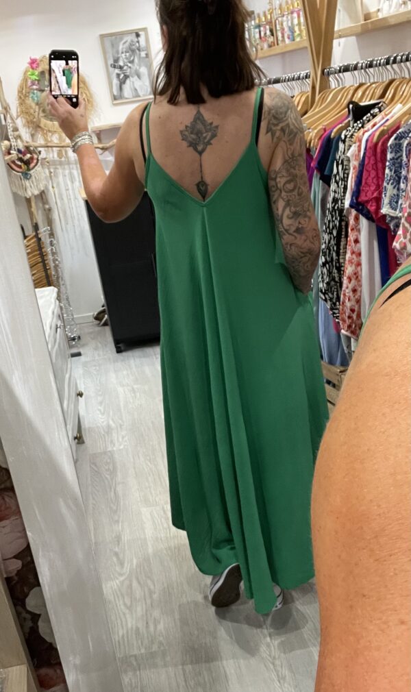 Robe Camille vert émeraude – Image 4