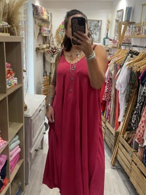 Robe Camille fuchsia