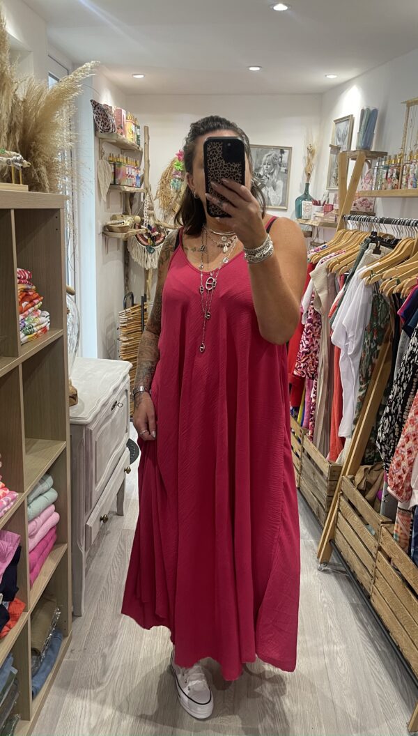 Robe Camille fuchsia