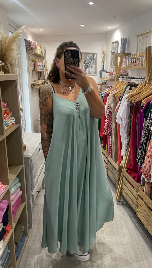 Robe Camille vert d'eau – Image 3