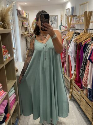 Robe Camille vert d'eau