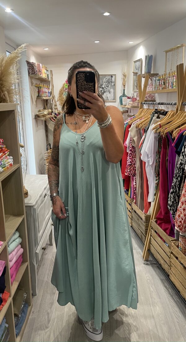 Robe Camille vert d'eau – Image 5