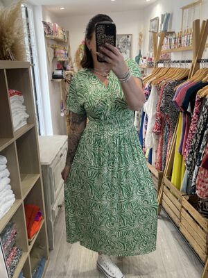 Robe longue Mandy verte