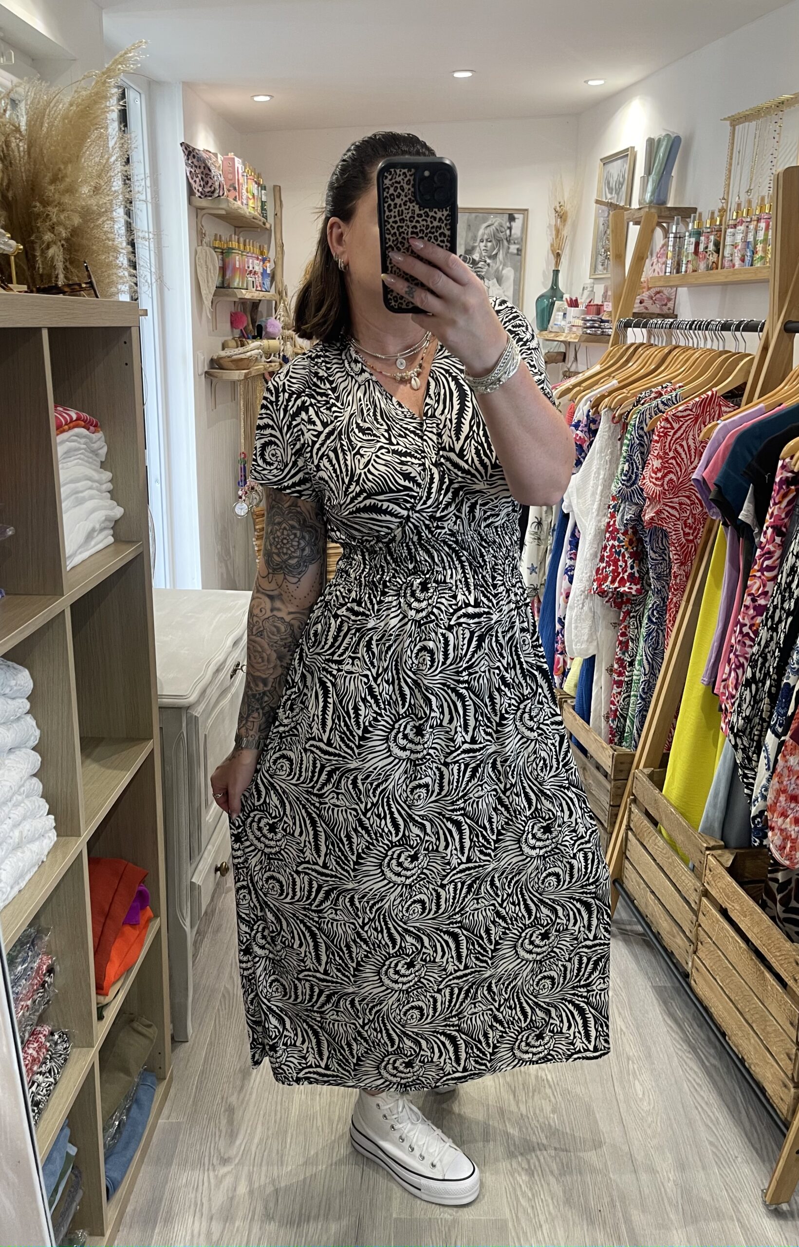 Robe longue Mandy noire