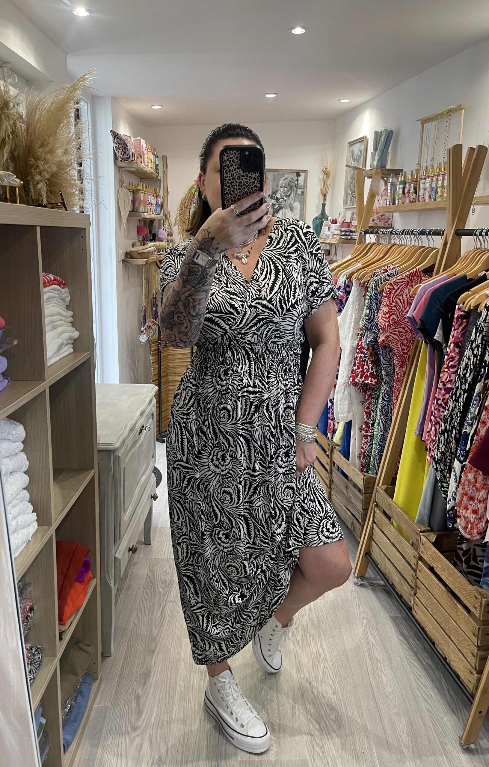 Robe longue Mandy noire – Image 5