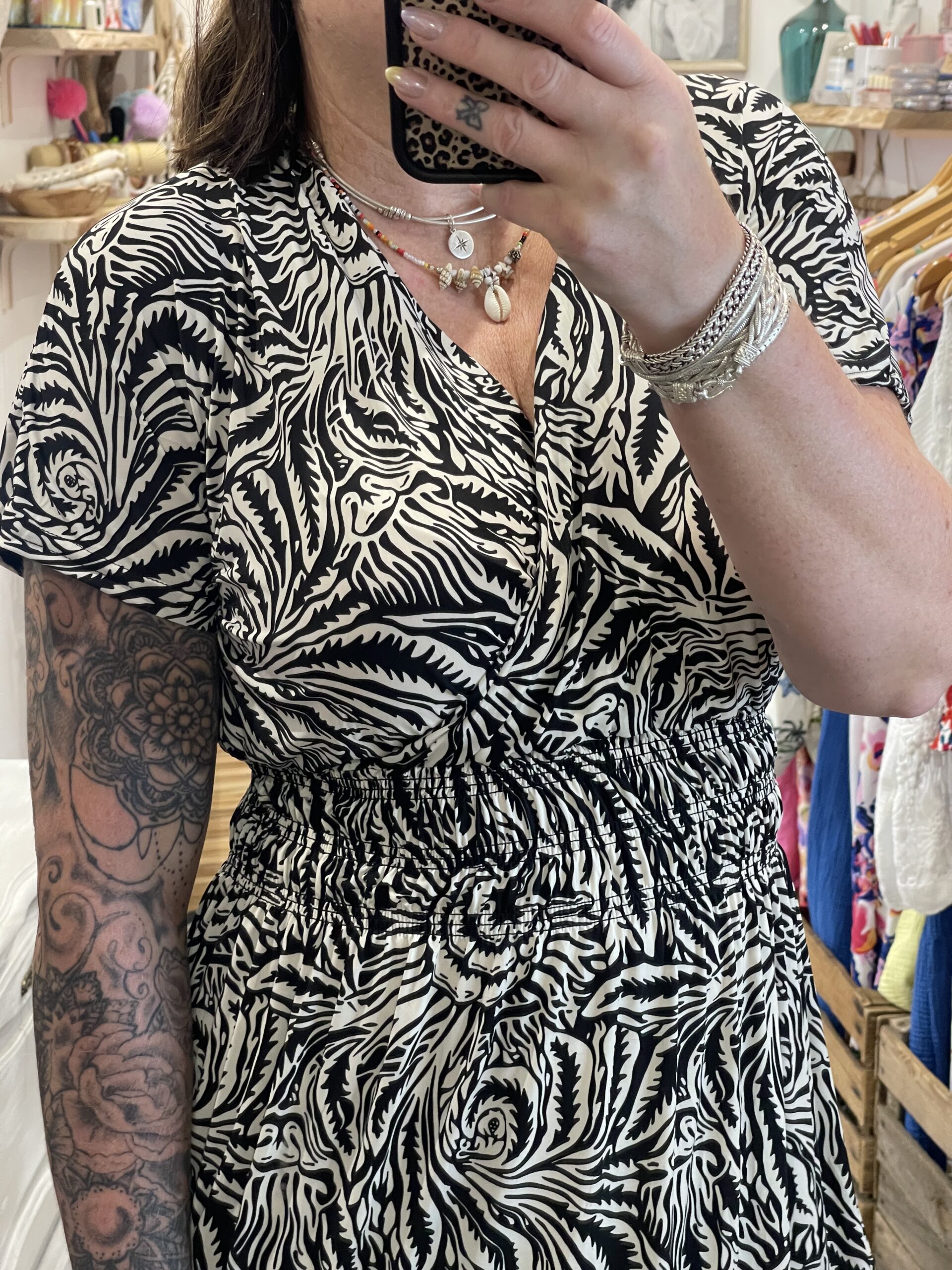 Robe longue Mandy noire – Image 4