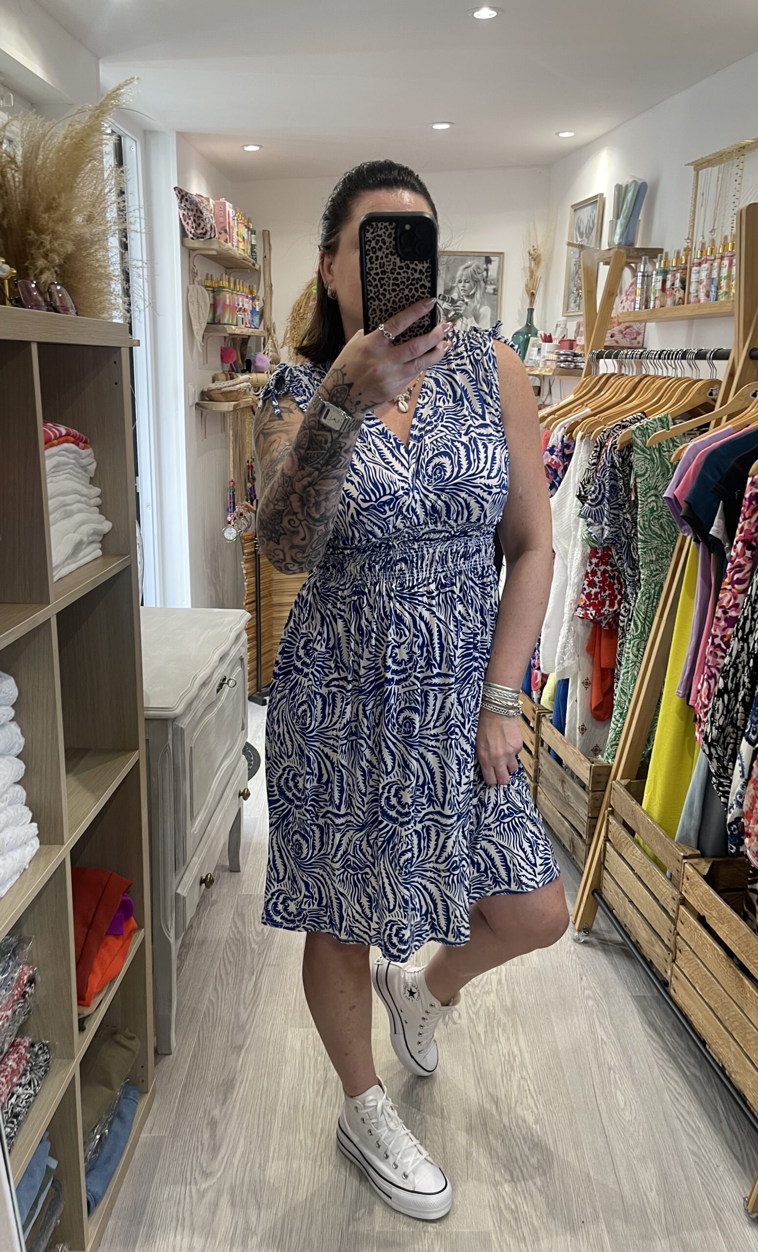 Robe courte Mandy bleue – Image 5