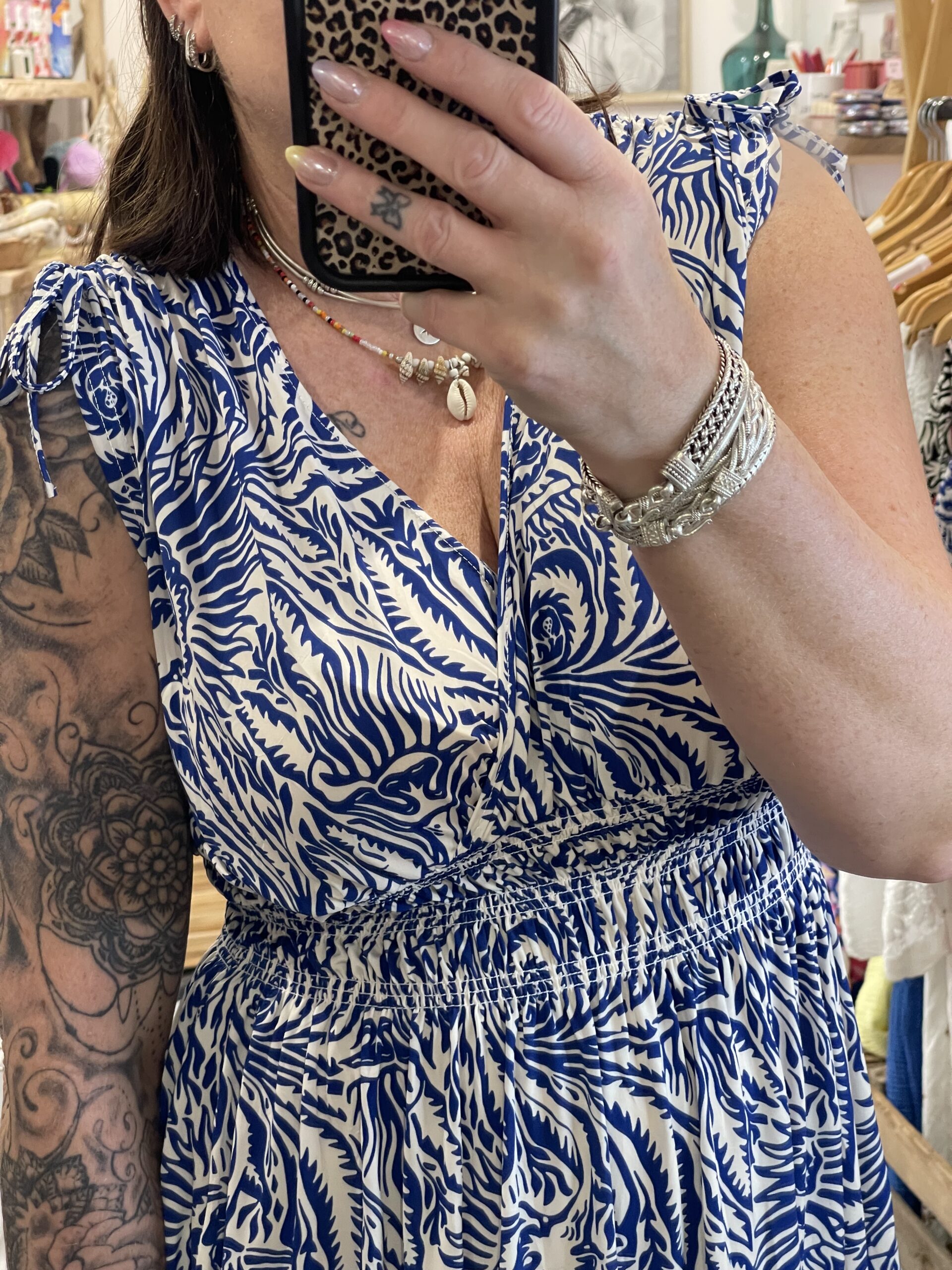Robe courte Mandy bleue – Image 4