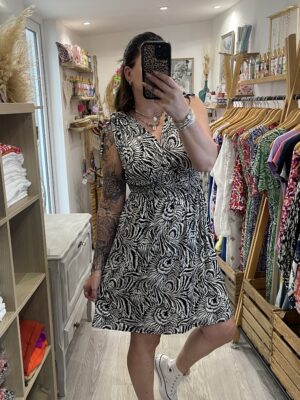 Robe courte Mandy noire