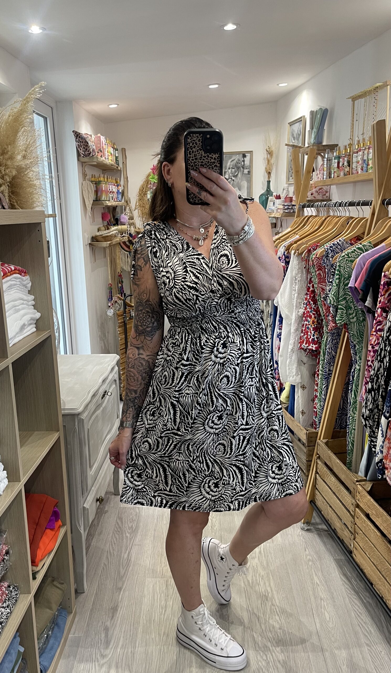 Robe courte Mandy noire
