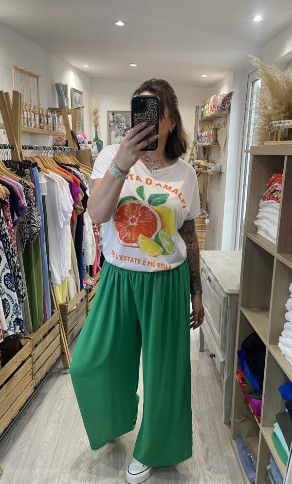 Pantalon Gio vert émeraude – Image 2