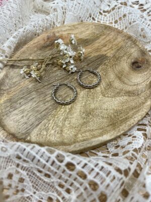 Créoles Polia argentées