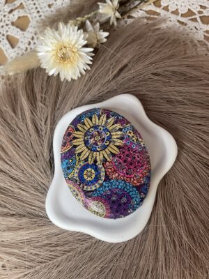 Miroir ovale portable