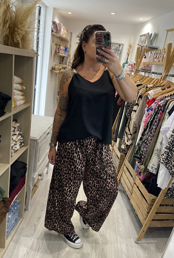 Pantalon Gio léopard foncé – Image 6