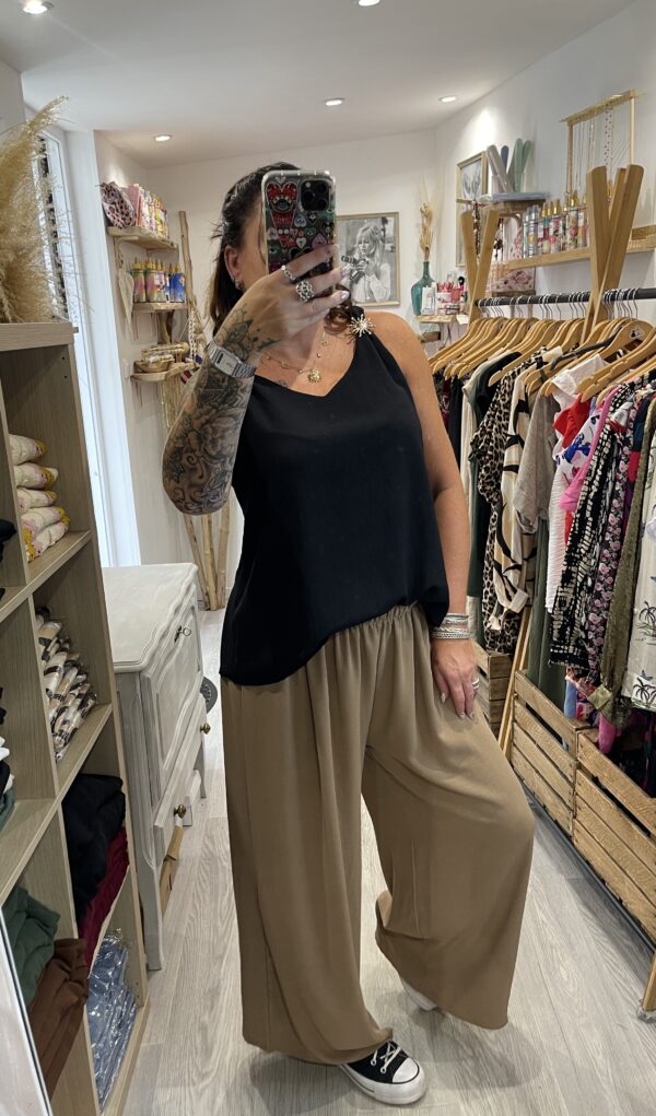 Pantalon Gio caramel – Image 9