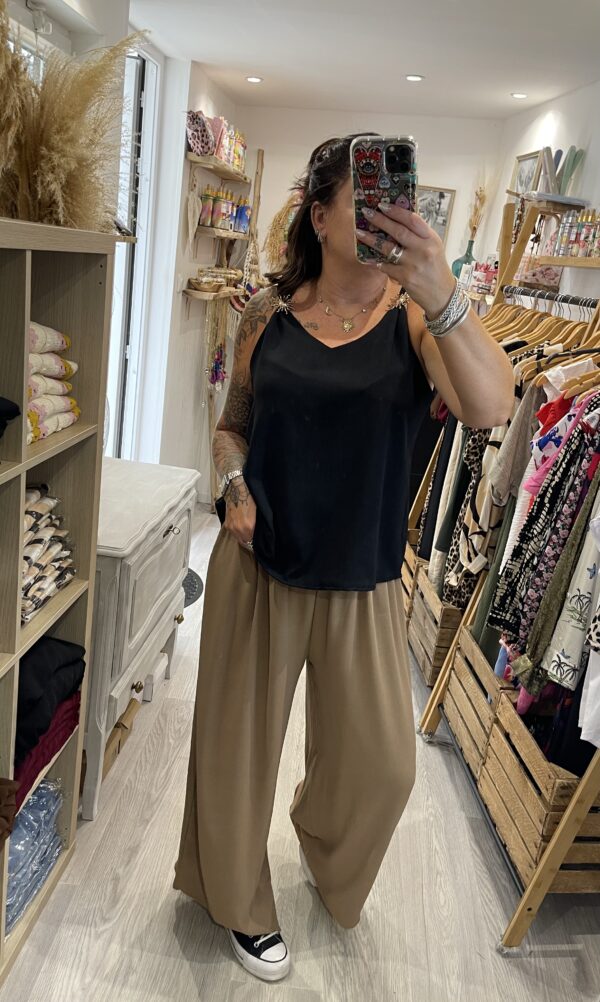 Pantalon Gio caramel – Image 8