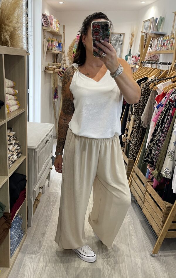 Pantalon Gio beige – Image 4