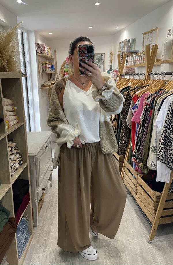 Pantalon Gio caramel