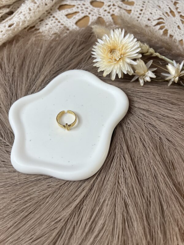 Bague croix en acier inoxydable – Image 3