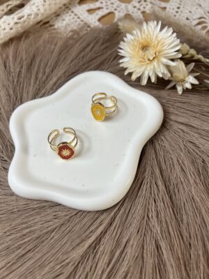 Bague jade en acier inoxydable
