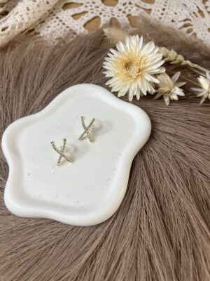 Boucles d'oreilles Lyna dorées
