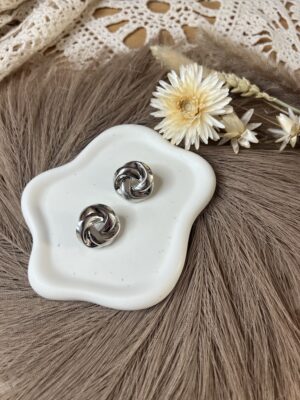 Boucles d'oreilles Nola argentées