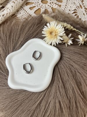 Boucles d'oreilles Lou argentées