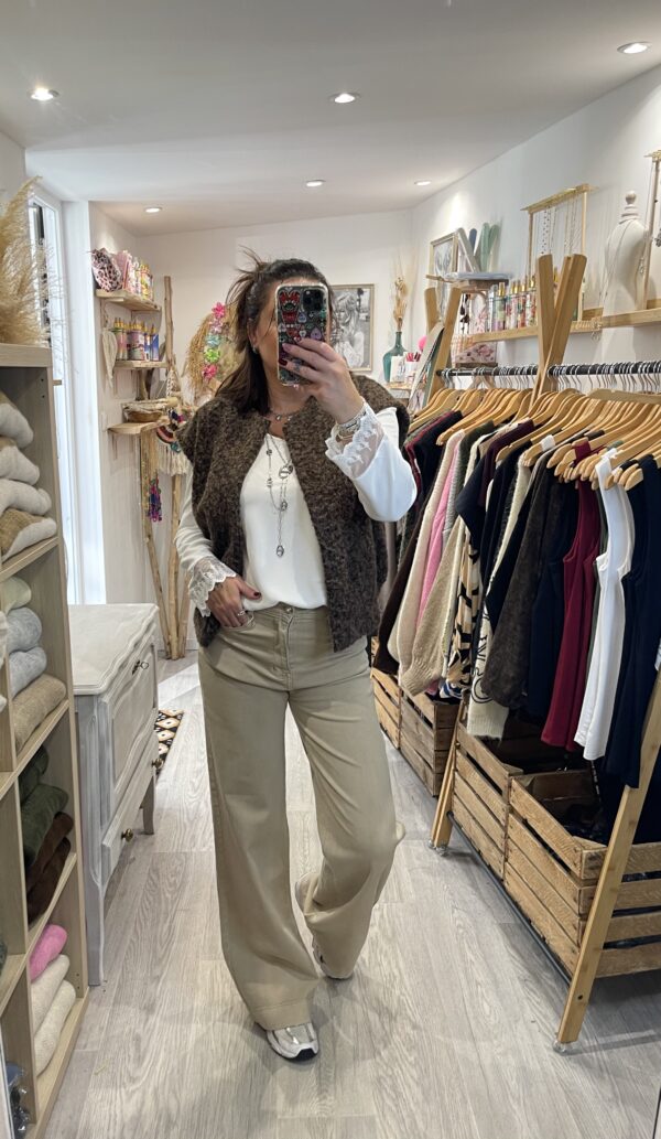 Veste Sézame choco – Image 4