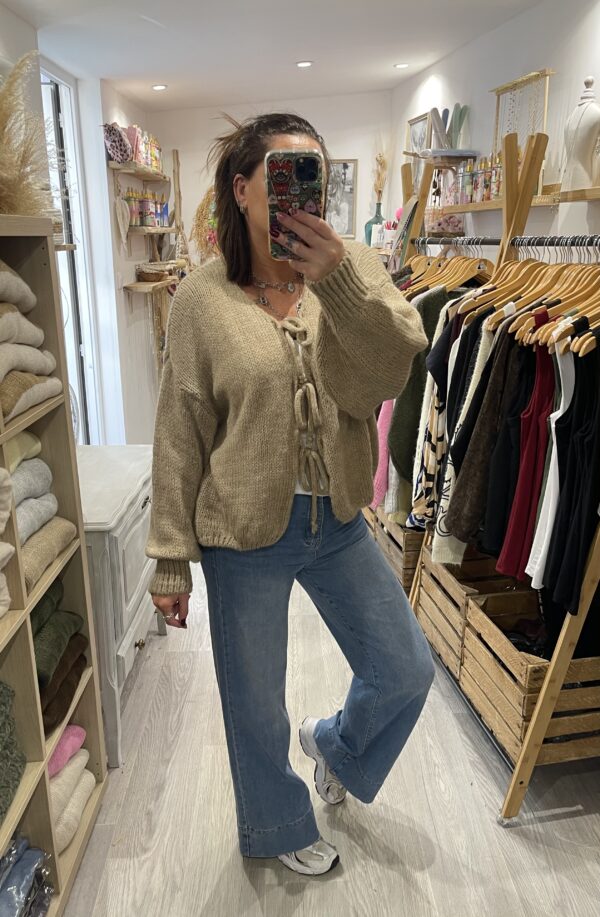 Gilet Fernando taupe – Image 2
