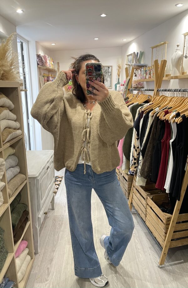 Gilet Fernando taupe – Image 3