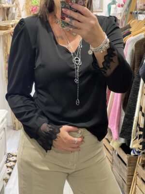 Blouse Cassandra noire