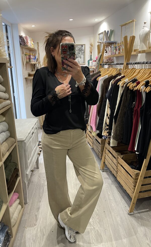 Blouse Cassandra noire – Image 3