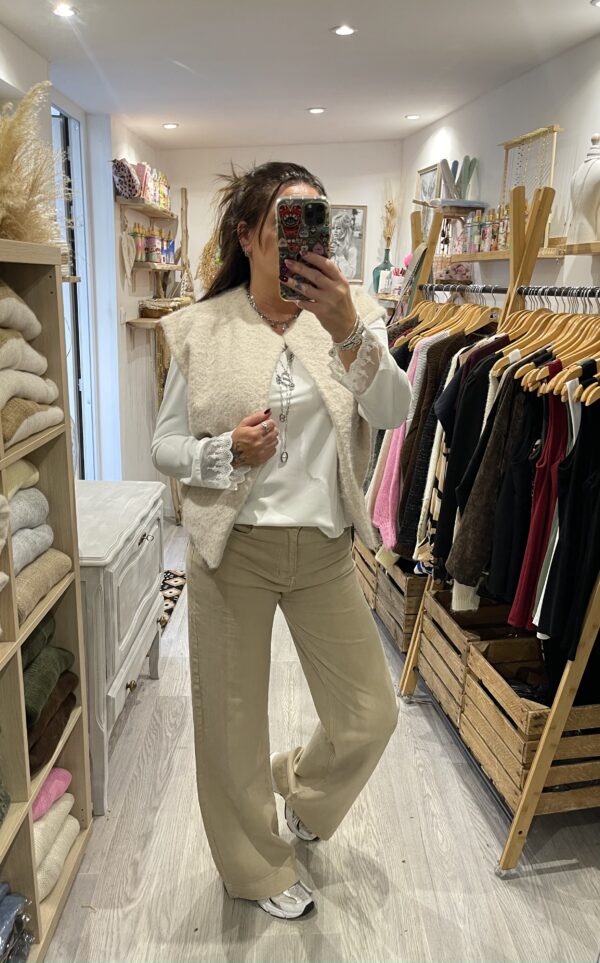 Blouse Cassandra blanche – Image 8