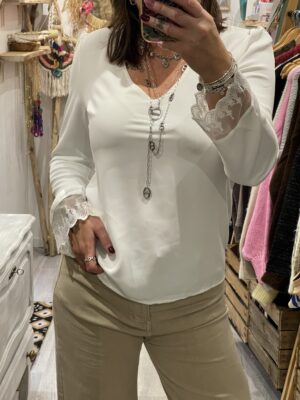 Blouse Cassandra blanche