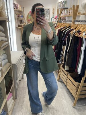 Blazer Paolo kaki