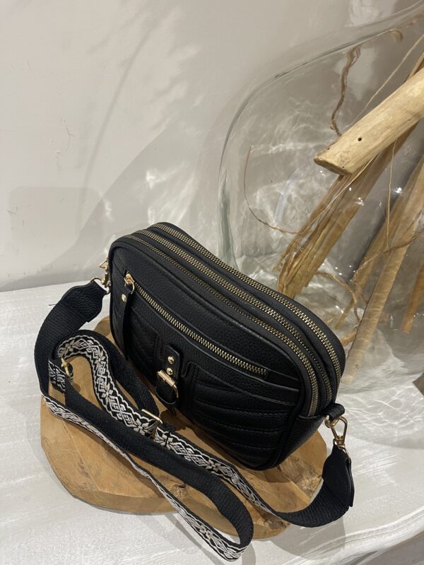 Sac bandoulière Kelsey noir – Image 4