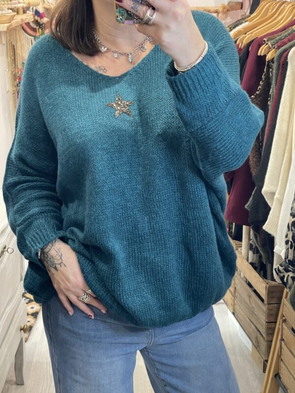 Pull Romy bleu canard – Image 4