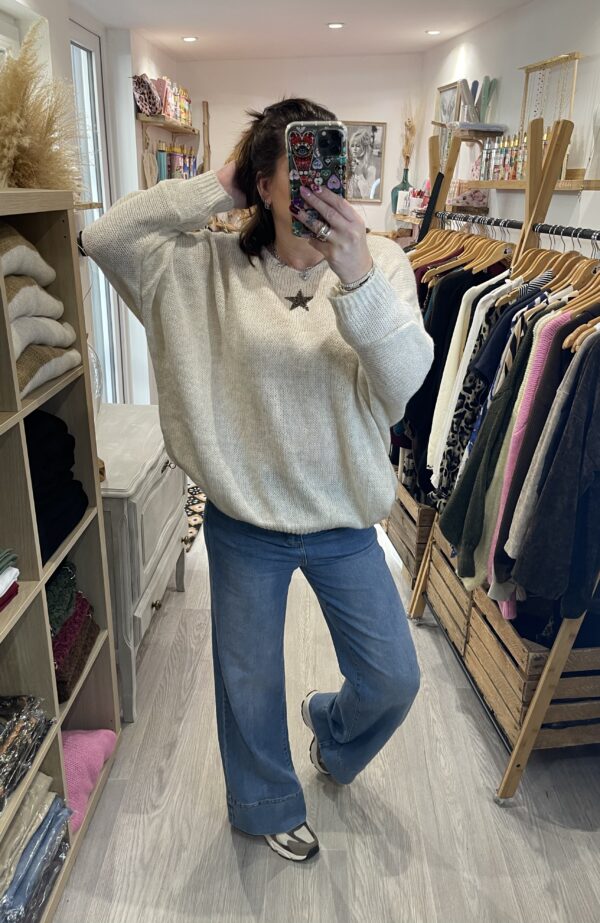 Pull Romy beige