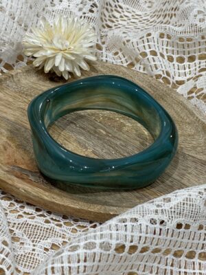 Bracelet jonc bleu